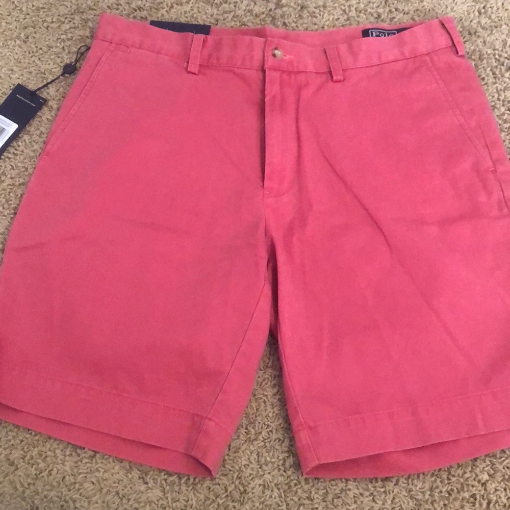 NWT Men’s Ralph Lauren Polo red khaki shorts